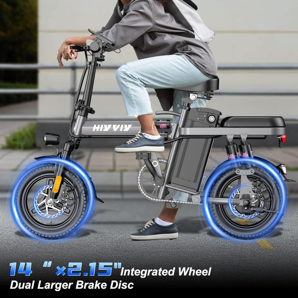 HiyViy H14 Folding Electric Bike with compact frame